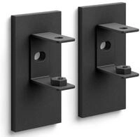ZACK Linea Wandhalterungen Set / 2 schwarz, Edelstahl