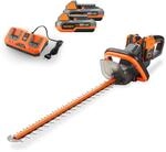FUXTEC 40V Akku Heckenschere FX-E2HSSET &bull; 61cm Schnittl&auml;nge &bull; 26 mm