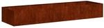 vidaXL Pflanzk&uuml;bel Rostig 280x80x40 cm Wetterfester Stahl, Pflanztopf,