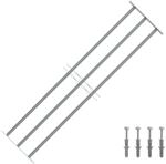 vidaXL Fenstergitter Verstellbar mit 3 Querst&auml;ben 1000-1500 mm