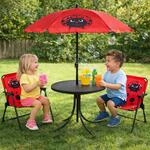 Mojawo 4tlg Kinder Campingm&ouml;bel Set Outdoor 2 x Campingstuhl Klappstuhl K&auml;fer...