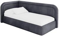 ALTDECOR Jugendbett mit Matratze - JOVY 80x200 Dunkelgrau | Kinderbett...
