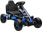 AIYAPLAY Gokart Tretauto mit Handbremse f&uuml;r Kinder 3-6 Jahren Blau