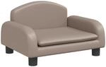 vidaXL Kindersofa Cappuccino-Braun 50x40x30 cm Kunstleder