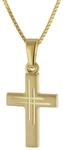 trendor Kinder-Halskette mit Kreuz Gold 333/8K 41804 | Kinder Halskette f&uuml;r...