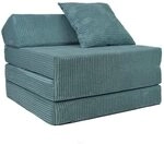 FORTISLINE - Klappmatratze 200x70x10cm mit Kopfteil & Kissen &ndash; G&auml;stebett