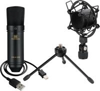 Pronomic USB-M 2000 BK Podcast Kondensatormikrofon - Ideal f&uuml;r Instrumente,...