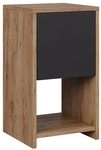 Vicco Nachttisch Evo, Goldkraft Eiche/Anthrazit, 30 x 55 cm | mit Schublade,...