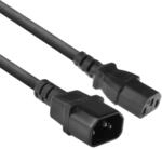 ACT C13 auf C14 Kaltger&auml;tekabel Verl&auml;ngerung 0,3m Schwarz - AK5164 | f&uuml;r PDU's