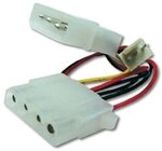 DIGITUS ASSMANN Stromkabel f&uuml;r PC Prozesser L&uuml;fter, IDE zu IDE mit 3-pin