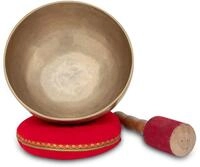 XDrum Omshanti Klangschale 20 cm Komplett Set, Handgemacht in Indien | Material: