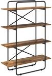 vidaXL B&uuml;cherregal 4 Ebenen 100 x 35 x 140 cm PB Eichenholz | Holzwerkstoff und