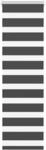 vidaXL Doppelrollo Schwarz 50x150 cm Stoffbreite 45,9 cm Polyester