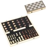 SPORTNOW Schachspiel Faltbar 2 in 1 Schachbrett Stauraum 38,5 x 38,5 cm | 32