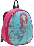 WEDO 2433310 Kinder-Rucksack Meerjungfrau, stabile Frontseite, 2 Netztaschen au&szlig;en,