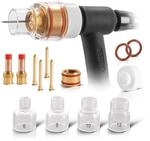 STAHLWERK Premium WIG Glas-Gaslinsen-Set mit 14 Teilen f&uuml;r WP | SR-Brenner |...