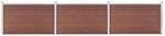 vidaXL Gartenzaun WPC 526x106 cm Braun