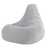 Icon Dalton XXL Sitzsack Cord mit F&uuml;llung, Grau | In Deutschland Hergestellt,
