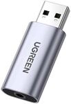 UGREEN USB Externe Soundkarte USB A auf 3,5 mm Adapter Steckversion | USB A auf...
