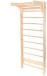 Toboli Sprossenwand in Holzoptik, Spro&szlig;enwand bis 150 kg, Turnwand f&uuml;r Kinder...