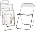 [en.casa] Klappstuhl Pornainen 6er Set Stuhl klappbar Esszimmerst&uuml;hle 74 x 46...