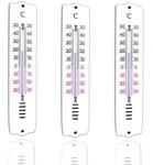 TronicXL 3 St&uuml;ck Wandthermometer Innen Au&szlig;en Thermometer -30 bis +50&deg;C -...