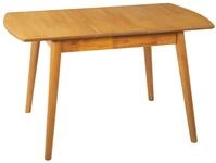 Beliani Ausziehbarer Esstisch 100/130 x 80 cm Rubberwood Hellbraun Toms