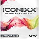 GEWO Iconixx Hybrid HXT Pro 55.0 Tischtennisbelag (Schwarz, Max)