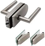 inova Glast&uuml;r Komplettset mit Beschlag 834x1972x8mm Blockstreifen Dreht&uuml;r aus...