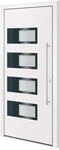 vidaXL Haust&uuml;r Wei&szlig; 100x210 cm Aluminium und PVC