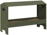 vidaXL H&uuml;hnerf&uuml;tterungsrinne Olive Gr&uuml;n 81 x 32 x 53,5 cm