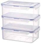 Lock & Lock Frischhaltedosen im 3er Set &ndash; stapelbare Vorratsdosen aus...