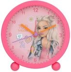 Depesche 14147 TOPModel - Wecker in Pink f&uuml;r Kinder, mit Model-Motiv, lautlose Uhr