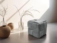byLIVING Pouf URBAN, Cord grau, B 40, H 40, T 40 cm, Bodenkissen, Hocker |...