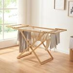 [en.casa] W&auml;schest&auml;nder Fakala Standtrockner klappbar Bambus 154 x 59 x 82 cm