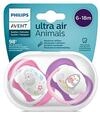 Philips Avent Schnuller Ultra Air Girl Elep/Peng 6-18m