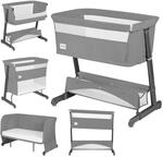 Lionelo THOMI Plus 5 w 1 Beistellbett, Kinderbett bis 9kg, Zustellbett | Reisebett,