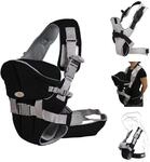 Babytrage Carry go 2 in 1 Bauch- und H&uuml;fttrage von 3 Monaten bis 1 Jahr schwarz
