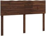 vidaXL Baumkanten-Kopfteil Rostock Dunkelbraun 135 cm