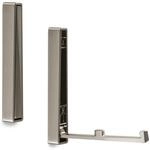 SOTECH Aufbau Klapphaken BARI Edelstahloptik 120 x 16 x 15 mm | Kleiderhaken...