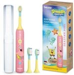 Beurer SC 11 Seastar Pink SpongeBob elektrische Zahnb&uuml;rste Kinder, leise | Inkl. 2