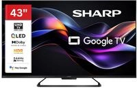 SHARP 43HR7765E QLED Fernseher 43 Zoll Google TV 4K UHD Smart TV 144Hz HDR | Dolby
