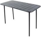 VCM Gartentisch 110x55x72 cm H&ouml;henverstellbar Stahlplatte Garten 