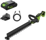Greenworks 24V Akku-Heckenschere Set 51 cm HT2002 | B&uuml;rstenloser Motor, Doppelmesser