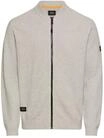 camel active Herren Strickjacke mit Bomberkragen | Sweatjacke mit Rei&szlig;verschluss aus