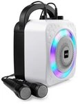 RockJam 10-Watt Rechargeable Bluetooth Karaoke Machine with Two Microphones, Voice