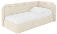 ALTDECOR Jugendbett ohne Matratze - JOVY 80x200 Beige | Kinderbett Polsterbett