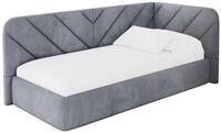ALTDECOR Jugendbett ohne Matratze - FIKY 80x200 Grau | Kinderbett Polsterbett