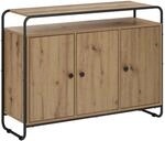 vidaXL Sideboard Artisan-Eiche 102 x 35 x 75 cm Holzwerkstoff | Aus...