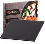 Mahlzeit Pizzastein eckig 38 x 30 cm | Steinplatte f&uuml;r Pizza und Flammkuchen 